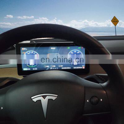 Android Carplay Car Lcd Instrument Panel Meter GPS Navigator Digital Lcd Dashboard Cluster For Tesla Model 3/Y Car Radio Player