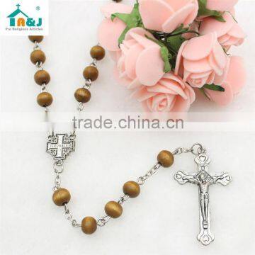 Trade Assurance Supplier Wooden Beads Jesus Rosary Custom Lovely