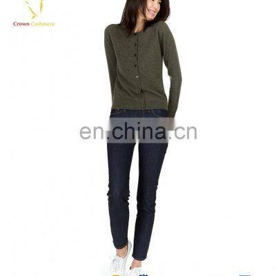 Женские качественные плотные кардиганы изCashmere - шерсти с раскрывающимся передом photo-3