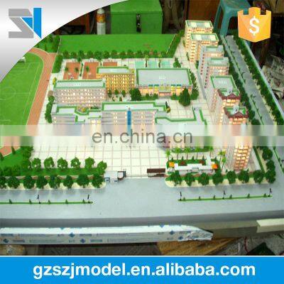 Middle school building architecture model scale material