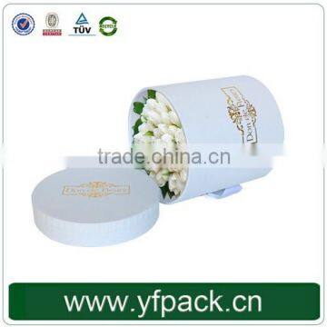 Custom Color White Black Flower Boxes With Handle Packaging photo-6