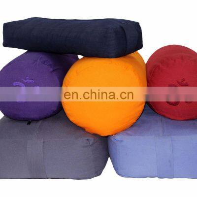 Latest Yoga Bolster Best For Relaxation In Yoga Buckwheat Or Cotton Filled Yoga Bolster Pillow Buy at Low Price