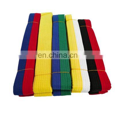 Wholesale Custom Martial Arts Taekwondo Equipment Taekwondo Belt Color Karate Belt