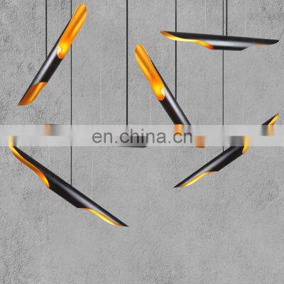 Modern Art Restaurant Coffee Bar Black Metal Pedant Lamp CE photo-5