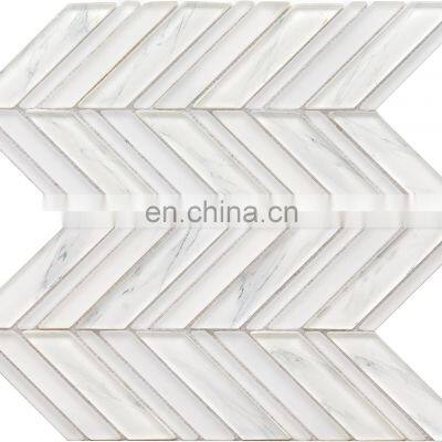 Factory Stock 8mm thickness hotel project crystal glass mosaic tile mosaic glass mosaic