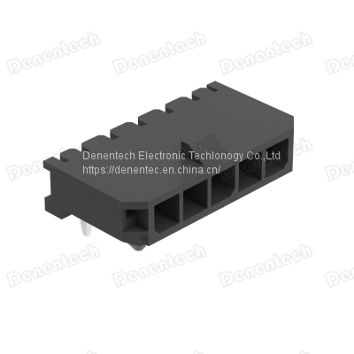 Denentech 3.0mm MX Type Single Row Right Angle DIP With Post Wafer Header photo-3