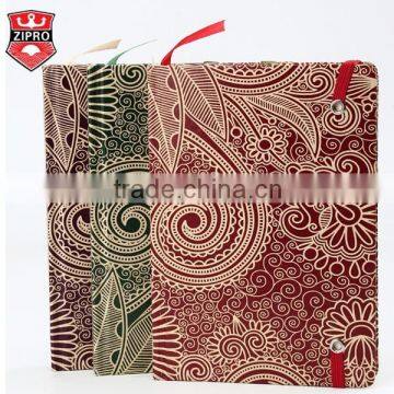 high quality customized binder hardcover notebook Hot sell new design pattern notebook