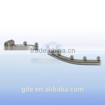 7 Beads Metal Chrome Store Faceout Display Hook for Slatwall photo-3