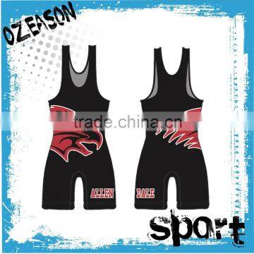 Custom design hot sell sublimation wholesale wrestling,pink sexy women wrestling singlet