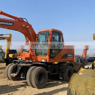 excellent wheel excavator dh150w-7 doosan dh140 dh150 dh160