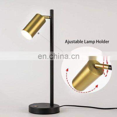 Touch Dimmable LED Desk Light Gold Bedroom Decoration Bedside Home Office LED Table Lighting photo-4