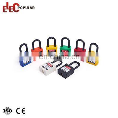 Wholesale Durable 38Mm Shackle Nylon Insulation Safety Padlock With Key