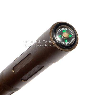 Heavy Tactical Custom Logo Military Set Defense Led Flashlight Multifunctional Pen With Light