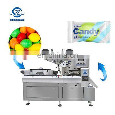 Granule Candies Small Bag Pillow Wrapping High Speed Automatic Hard Candy Snoep Soft Sweets Flow Packing Machine