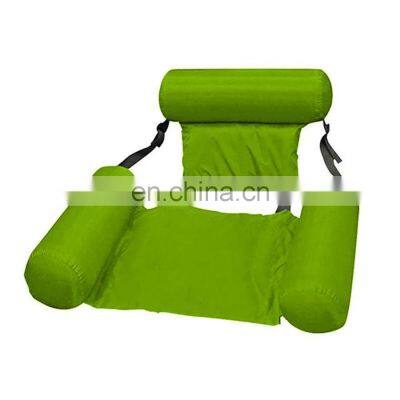 Summer beach swimming lounge floating pool chairs can be customized portable folding inflatable water deck chairs