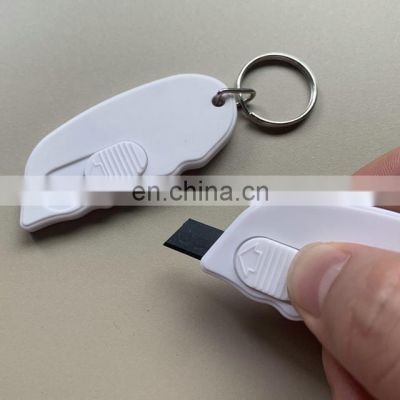 Plastic Letter Opener Keyring Letter Cutter with Keychain