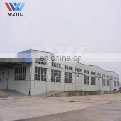 H-Beam Steel  Metal Office Shed Steel Structure Frame  For Logistics Warehouse