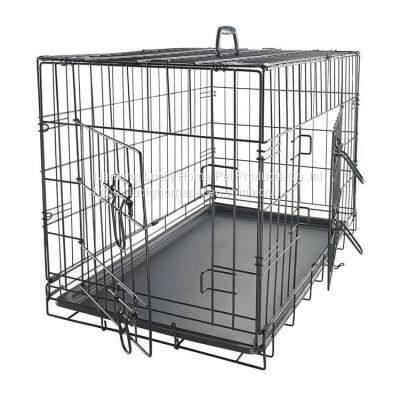 Chinese manufacturer multi size decorative folding metal wire dog cages crate pets wire dog kennels