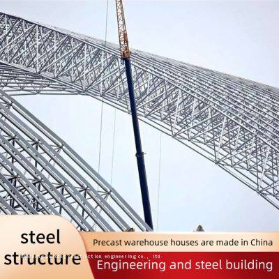 Prefabricated Steel Structure Barrel Shell Coal Storage Shed China Space Frame