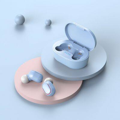 TWS True Wireless Waterproof Sports Headphone Bluetooth-compatible 5.0 Earbuds In Ear Earphone Built-in Mic Charging Case