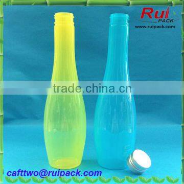 Empty Plastic PET Juice Bottle With Aluminum Cap photo-2