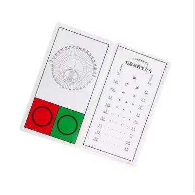 Factory Price 2PCS Vision Chart Test Card Presbyopia Focusing Plate Plastic Sealed Small Card Detection Ophthalmic