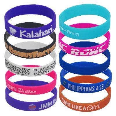 Factory Direct Customized Glow in Dark Anti-slip Silicone Wristband for Promotional Gift