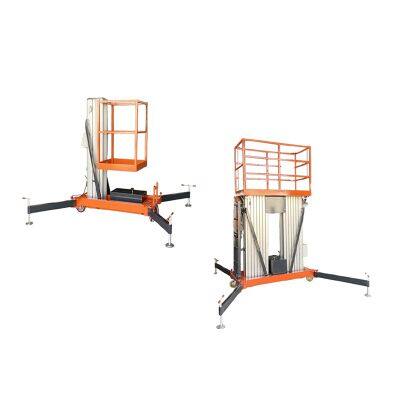 Hydraulic Lift Tables Electric Single Mast Vertical Aluminum Alloy Lifting Platform