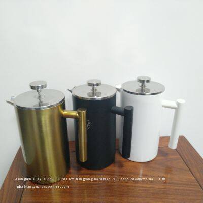 Stainless Steel Coffee Press Pot; Stainless Steel Double-wall Coffee Pot; French Press Coffee Powder Brewing1000ML photo-5