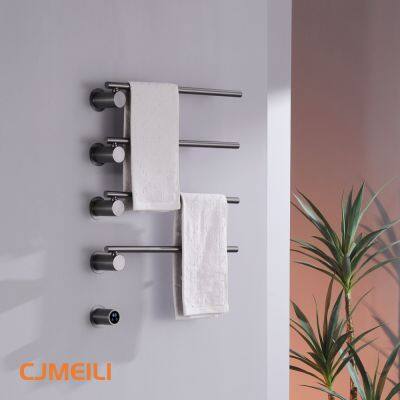 Ванное электрическое подогревающее полотенцесушилка, полотенцесушилка для ванной, настенный из нержавеющей стали, 2 цвета photo-4