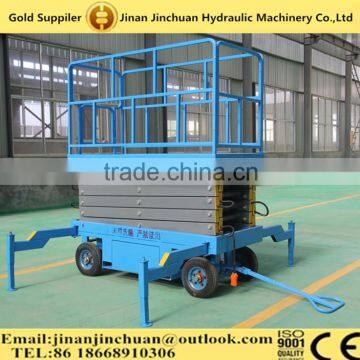 Hydraulic manual scissor lift/mobile scissor man lift