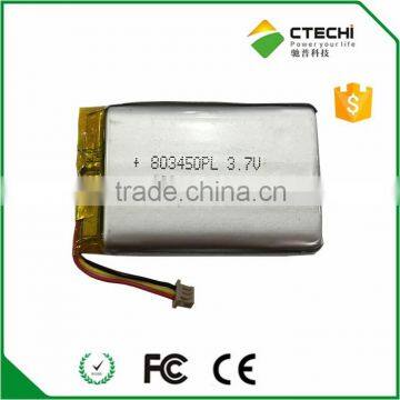 Rechargeable polymer battery 803450PL 3.7V 1300mAh