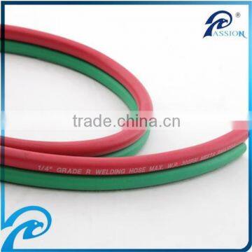 ID1/4'' X50FT Rubber Twin Line Welding Hose With Adapters for Gas Soldering, Cutting