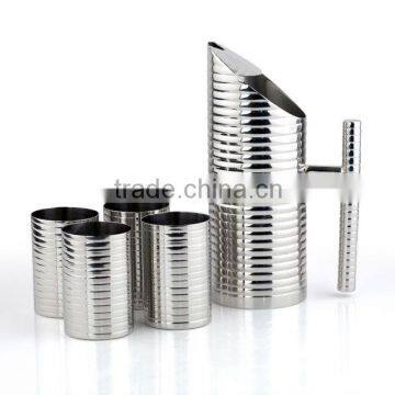 STAINLESS STEEL RIBBED LEMON SET