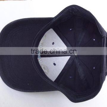 Customized Six Panel Promotional Dark Blue Cotton Baseball Hat From China photo-2