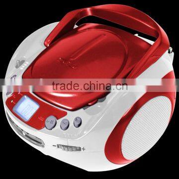 Top Quality Fancy Red Avant-grade Portable Bluetooth CD Boombox photo-2