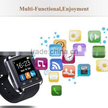 2015 Hot selling fashion cheap u8 smart watch price of smart watch phone sim card