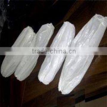 China supplier Cheap Plastic Pe protective sleeve cover 16" 18" white hand made machine made