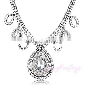 Wholesale rehinesone gold jewelry necklace design for girls