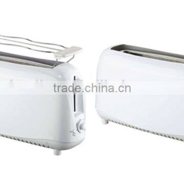 2 Slice Long Slot Toaster With Bun Warmer HT-011