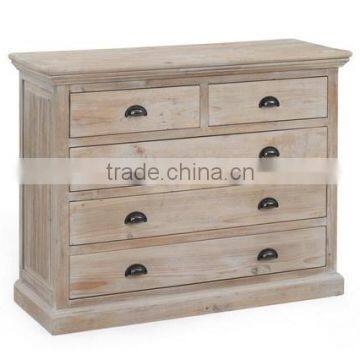 antique wooden chest of drawers with 5 drawers