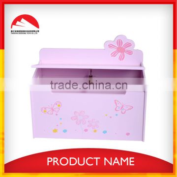 pink floadable kids wooden storage box