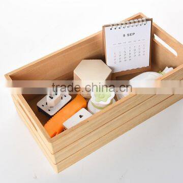 Vintage Antique Wooden Apple Crates Wood Storage Box With Handle Wholesale photo-4