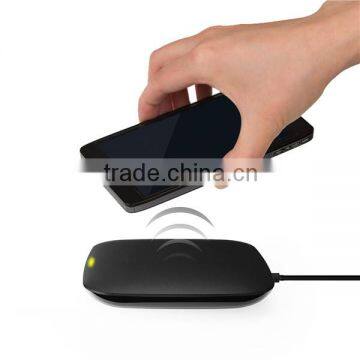 New Arrival ! Protable Natural Wooden Round QI Wireless Mobile Phone Charger transmitter and receiver