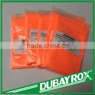 Inorganic Orange Fluorescent Pigment for Inks and Different Applications