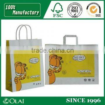 Full Color Printed Garment Paper Bag for Children's Wear