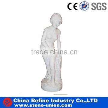 White marble nude woman statue low price for sale