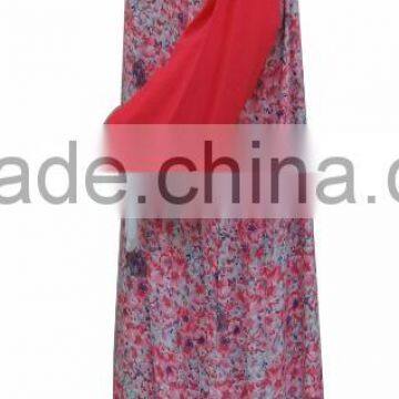 100% Rayon Maxi Dress,long Dress, Muslim Throbe With Lace photo-4