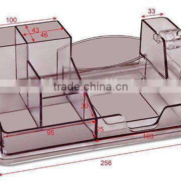 Acrylic Multifunction Pen Case Hot Sell Design Desk Storage Case Office Acrylic Stationery Set Factory photo-2