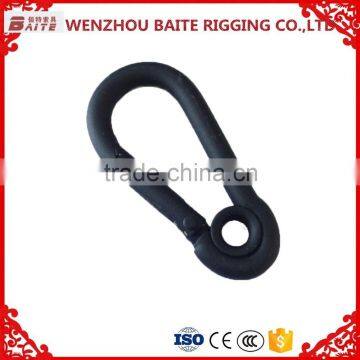 high quality black snap hook with a hole